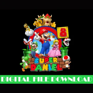 Mario Super Daniel's 8th Birthday Digital File
