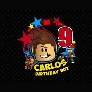 Roblox 9th Birthday Party Pack for Carlos