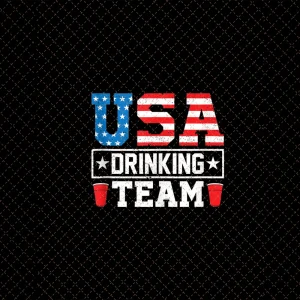 USA Drinking Team Png, Funny 4th of July Png/Sublimation Printing/Instant Download