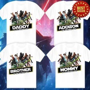 Personalized Star Wars Birthday Shirt Theme Party For Family Matching