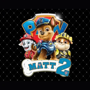 Paw Patrol: Congratulations Matt on Your 2nd Birthday Digital File