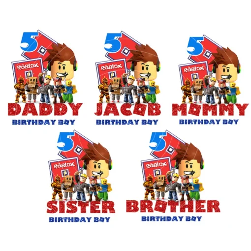 Roblox: Jacob's 5th Birthday Celebration Digital File