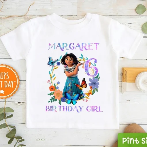 Personalized Encanto Birthday Shirt For 6th Birthday Design for Girl