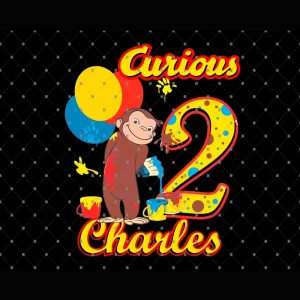 Curious George: Happy 2nd Birthday Charles! Digital File