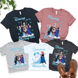 Personalized Frozen Birthday Shirt Elsa Birthday Shirt Family