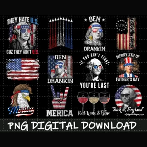 American Independence Day Png Sublimation