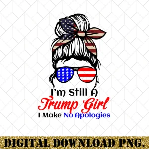 4th of July Patriotism Unleashed: Trump 2024 Powerhouse PNG Instant Download