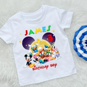Personalized Mickey Mouse Birthday and Halloween Family Shirt