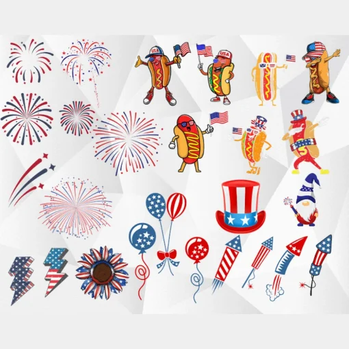 Independence Day PNG Mega Bundle