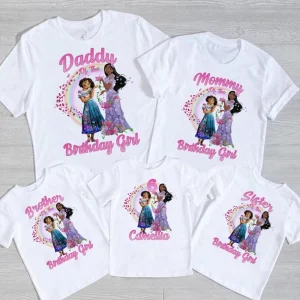 Personalized Isabella Madrigal Birthday Shirt Pink Girls