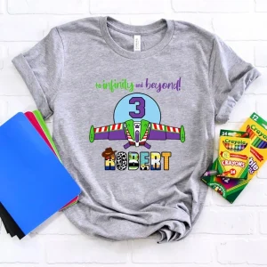 Buzz Lightyear Toy Story Birthday Shirt Gift For 3rd Birthday Boys