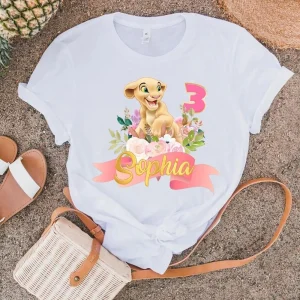 Personalized Girl's Lion King 3rd Birthday Shirt