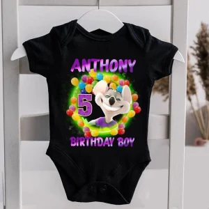 Personalized Chuck E Cheese Birthday Cute Baby Shirt