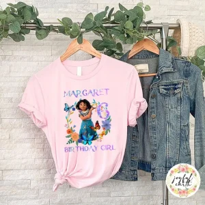 Personalized Encanto Birthday Shirt For 6th Birthday Design for Girl