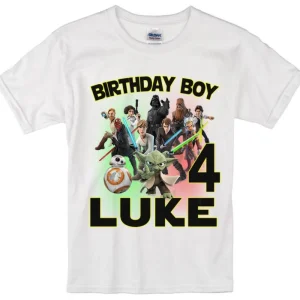 Personalized Star Wars Birthday Shirt Custom Matching Family Birthday Shirt
