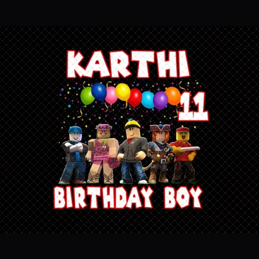 Roblox Karthi's 11th Birthday Celebrations Digital File