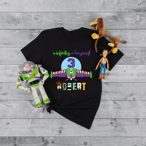 Buzz Lightyear Toy Story Birthday Shirt Gift For 3rd Birthday Boys