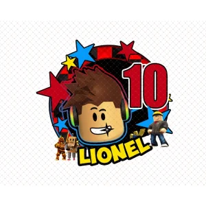 Lionel's 10th Roblox Birthday Digital Decorations