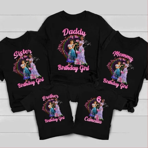 Personalized Isabella Madrigal Birthday Shirt Pink Girls