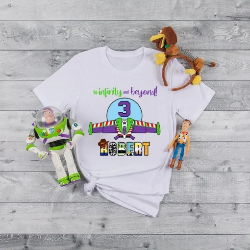 Buzz Lightyear Toy Story Birthday Shirt Gift For 3rd Birthday Boys