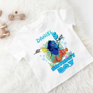 Personalized Finding Nemo Birthday Squad Shirt Perfect for Disney Family Birthday Celebration