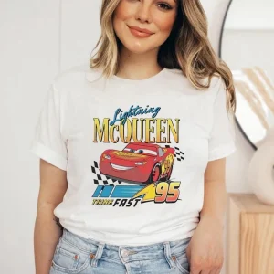 Retro Lightning McQueen Shirt Perfect for a Cars Theme Birthday Shirt
