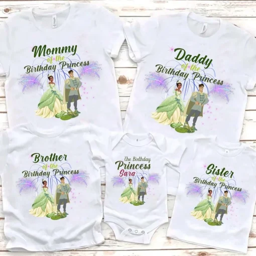 Personalized Tiana Disney Birthday Shirt