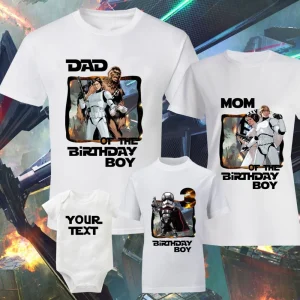 Personalized Star Wars Birthday Shirt Gifts T-Shirt For Boys