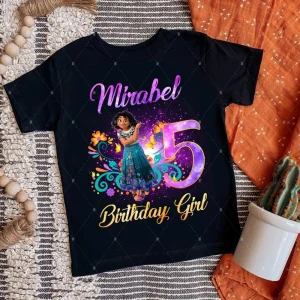 Personalized Disney Encanto Birthday Shirt Mirabel For Her 5th Birthday