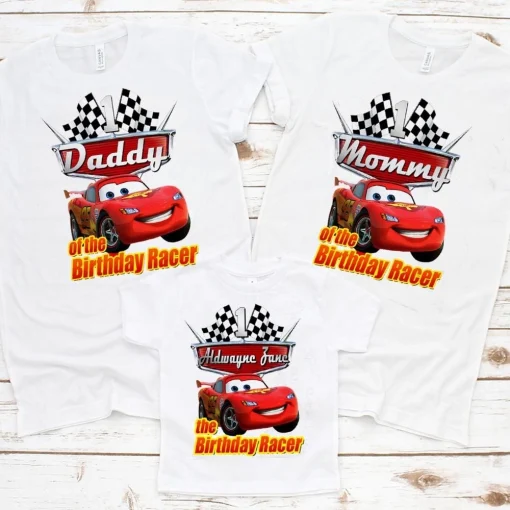 Personalized Disney Cars Birthday Shirt Lightning McQueen Theme