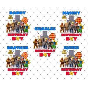 Roblox Charles' 4th Birthday Decorations Digital Download