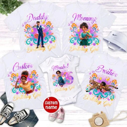 Personalized Disney Encanto Birthday Shirt Mirabel For Her 5th Birthday