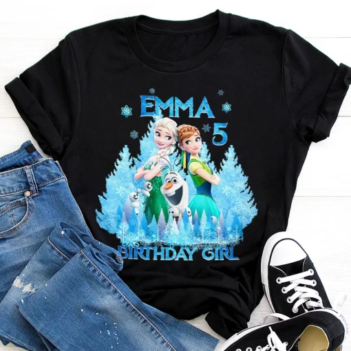 Frozen Birthday Shirt Elsa Birthday Girl Gift