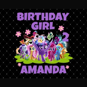 My Little Pony: Amanda's 2nd Birthday Celebration Digital File