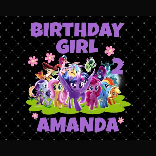 My Little Pony: Amanda's 2nd Birthday Celebration Digital File