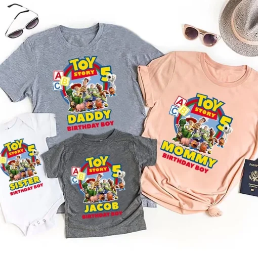 Personalized Toy Story Birthday Shirt Disneyland Family Matching