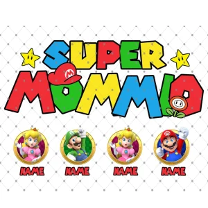 Mario Super Mommio Digital Mother's Day Gift
