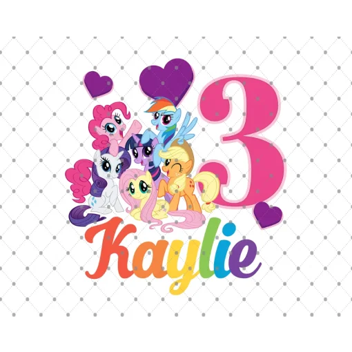 My Little Pony: Keylie's 3rd Birthday Celebration Digital File