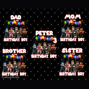 Roblox Congratulations Peter 3rd Birthday Digital File