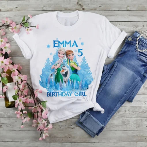 Frozen Birthday Shirt Elsa Birthday Girl Gift