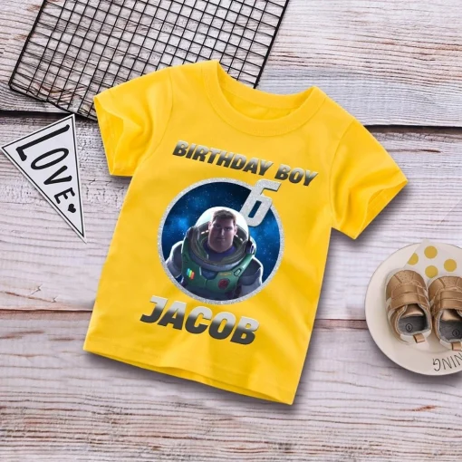 Buzz Lightyear Toy Story 6th Birthday Shirt Custom Matching Family