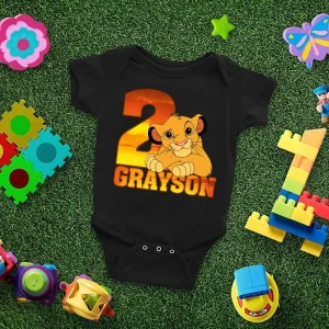 Personalized Boy's Lion King 2nd Birthday Shirt