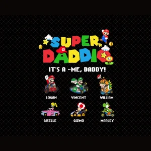Father's Day Digital Gift for Super Daddio Mario