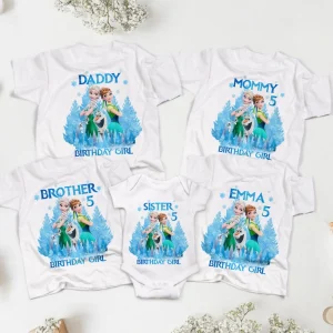 Frozen Birthday Shirt Elsa Birthday Girl Gift