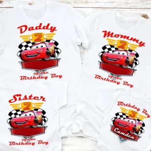 Disney Cars Iron On Transfer Birthday Shirt