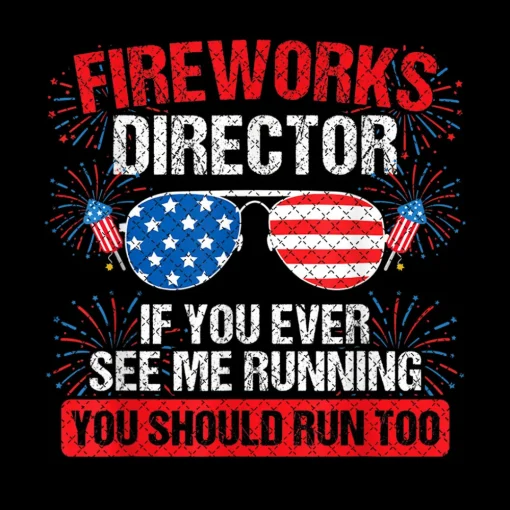 Fireworks Director you see me running Patriotic PNG file download