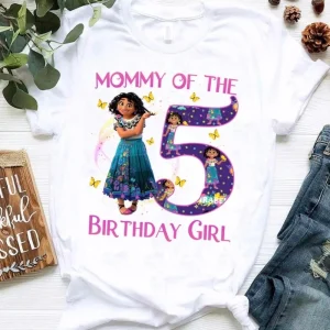Encanto Birthday Celebration Personalized Shirt For 5th Birthday Girl