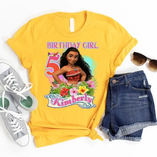 Personalized Moana Birthday Shirt Family Choice For Girl Birthday