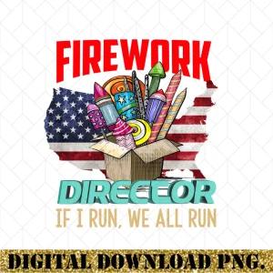 Pyrotechnic Maestro: 4th of July Fireworks Director PNG