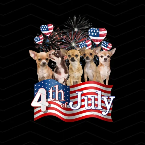 Chihuahua, Patriotic dogs, Fur Mama, Fur baby, my favorite breed is rescue, 4th of July, red White and Blue, download, sublimation PNG